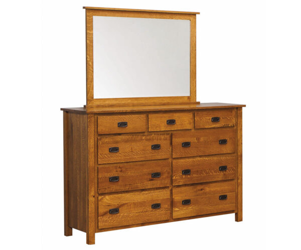 Dutch Country Mission 9 Drawer Dresser
