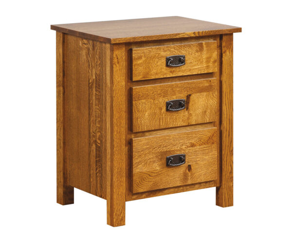 Dutch Country Mission 3 Drawer Nightstand